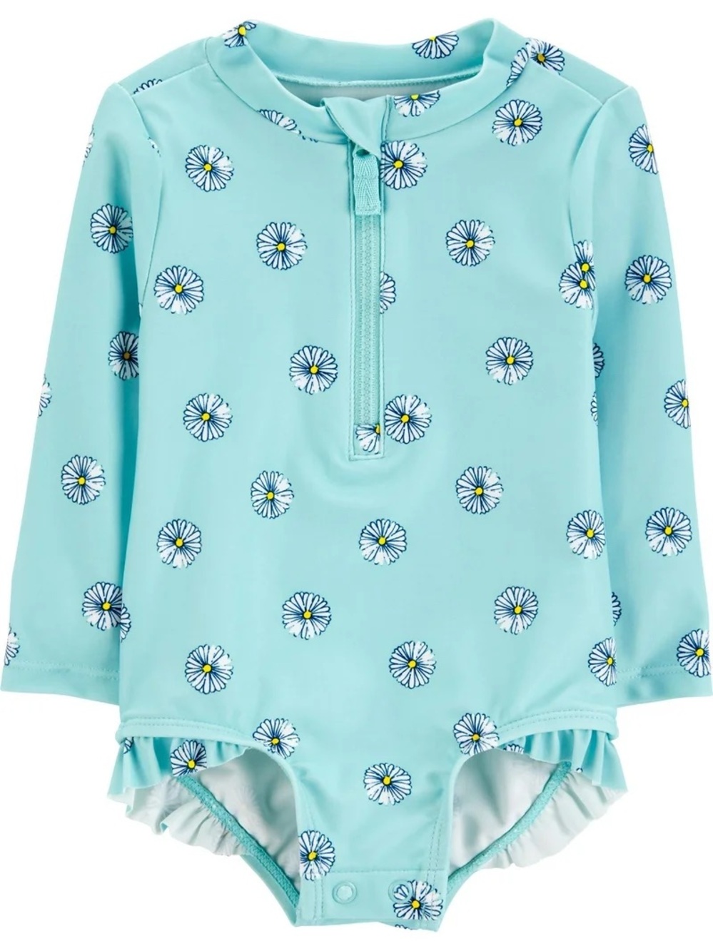 Carter's Child of Mine Baby Girl Long- Sleeve Rash Guard Swimsuit - 18M